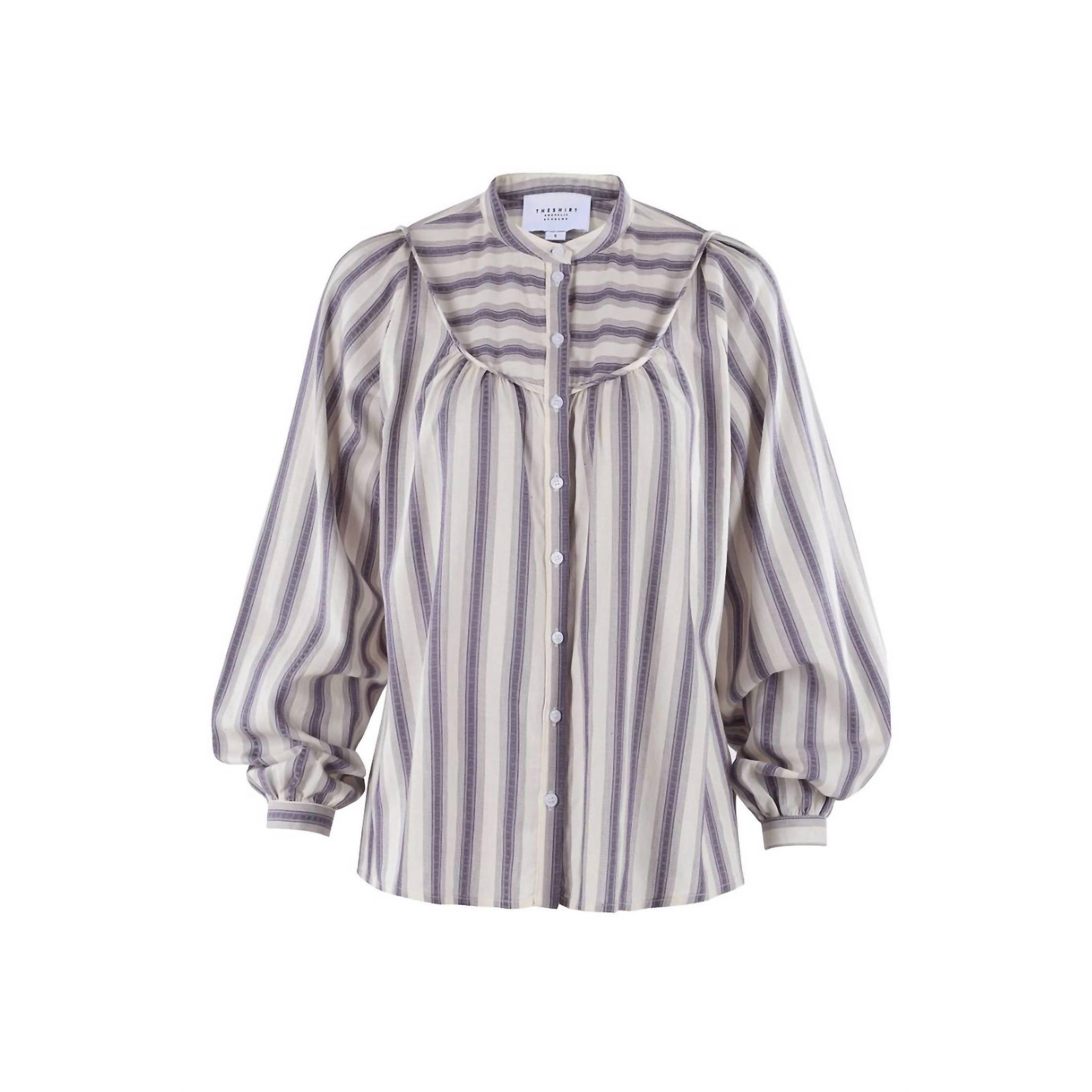 New The Shirt Women's Pierre Shirt In Lavender Stripe